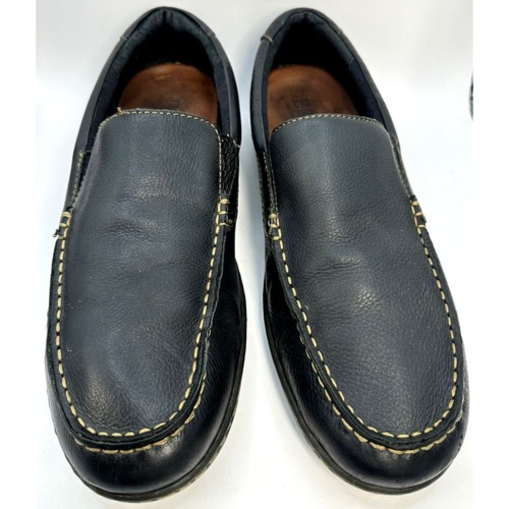 Born Leather Loafers Men's 11.5 Driving Moc Slip On Black Loafer Shoes Casual